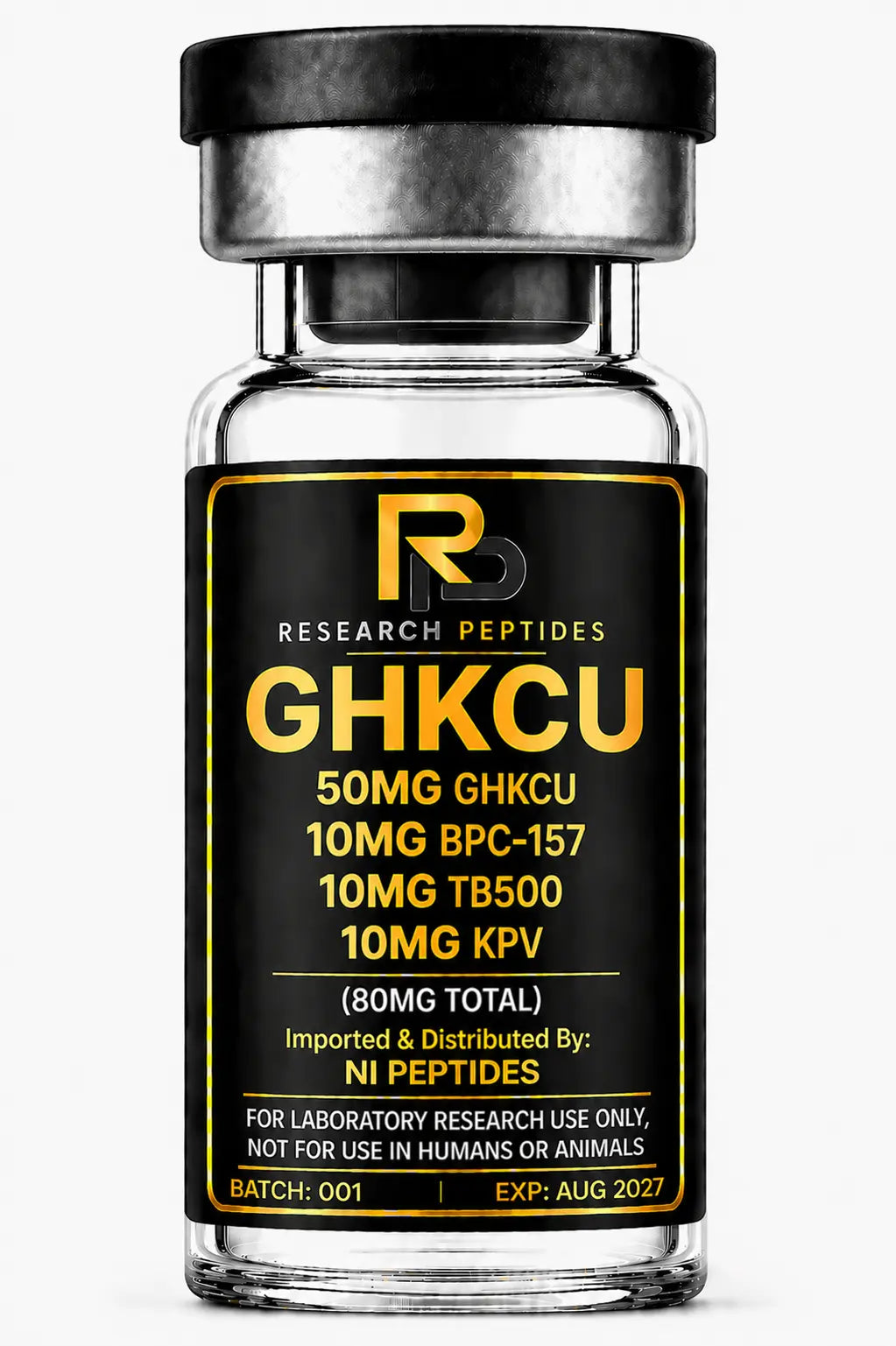 GHKCU 50MG BPC157 10MG TB500 10MG KPV 10MG (80mg) NI PEPTIDES
